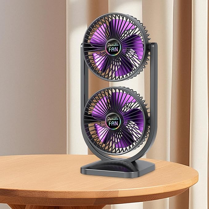 Airstorr 2 in 1 Dual Head Fan Ideal for Indoor and Outdoor Separate Up Down Control, Two Way Cooling