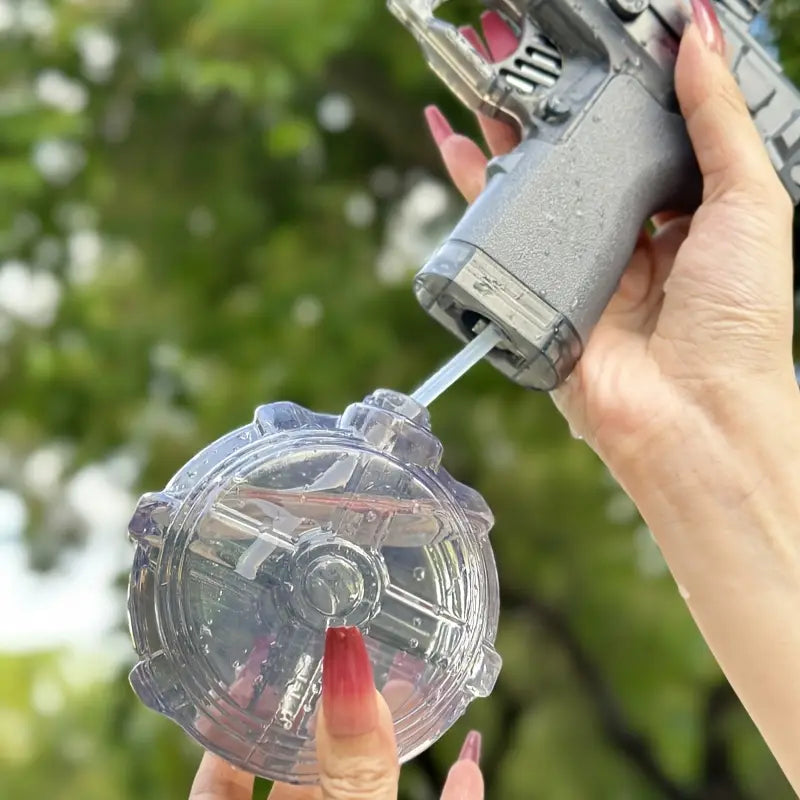 Electric Water Gun with Flame Light Effect with Large Capacity Drum