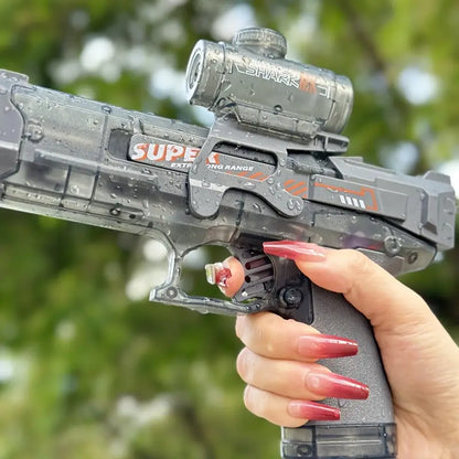 Electric Water Gun with Flame Light Effect with Large Capacity Drum