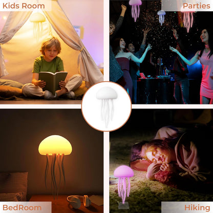 IHAUSS Jelly Fish Light Lamp with Dancing Legs and Changing Color